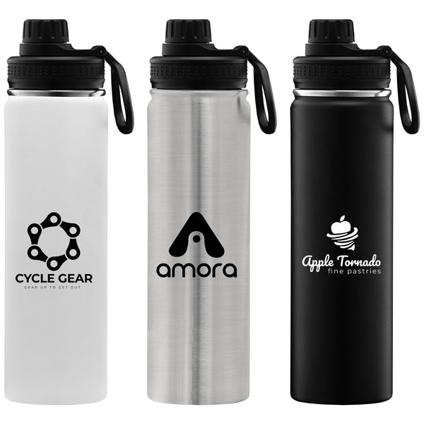 Alaska - 25 oz. Stainless Steel Double Wall Water Bottle - Printesta