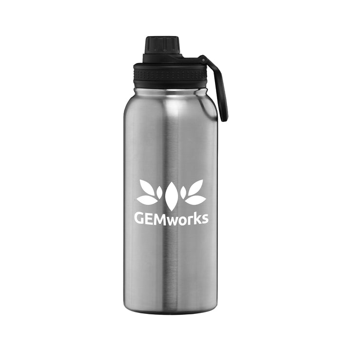 Alaska Plus - 35 oz. Stainless Steel Double Wall Water Bottle - Printesta