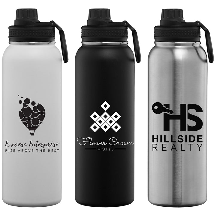 Alaska Ultra - 40 oz. Stainless Steel Double Wall Water Bottle - Printesta