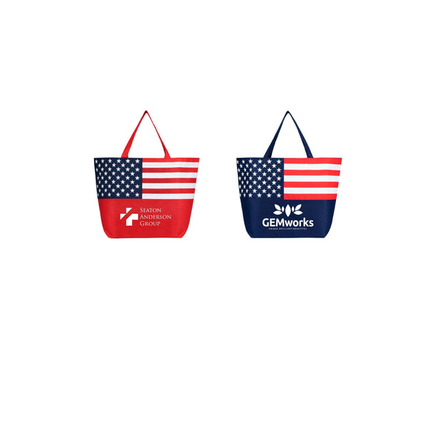 American Flag Non - Woven Tote Bag - Printesta