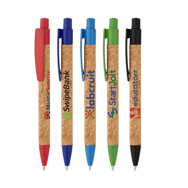 Bali Cork Pen with Wheat Plastic Trim - ColorJet - Printesta