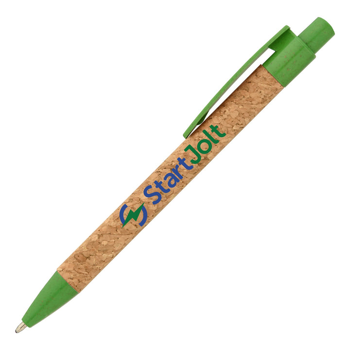 Bali Cork Pen with Wheat Plastic Trim - ColorJet - Printesta