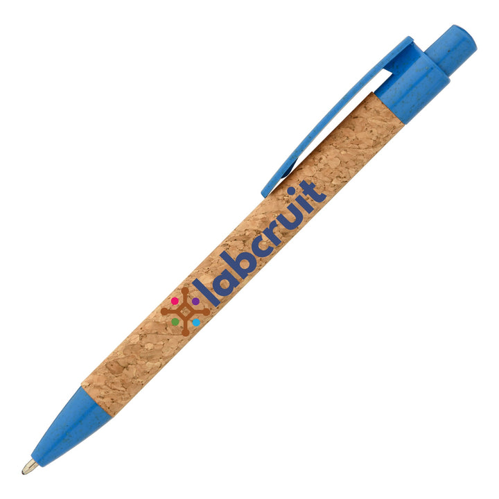 Bali Cork Pen with Wheat Plastic Trim - ColorJet - Printesta