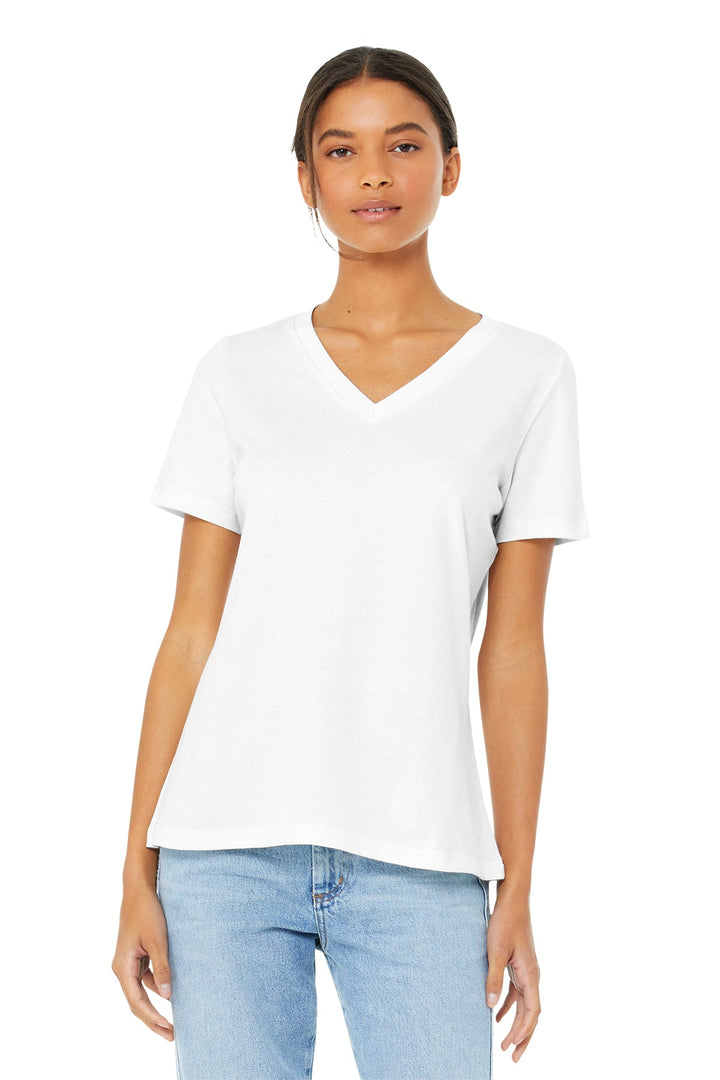 BELLA+CANVAS ® Women’s Relaxed Jersey Short Sleeve V - Neck Tee - DTF - Printesta