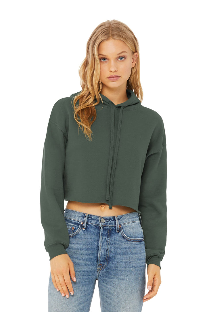 BELLA+CANVAS ® Women’s Sponge Fleece Cropped Fleece Hoodie - Printesta