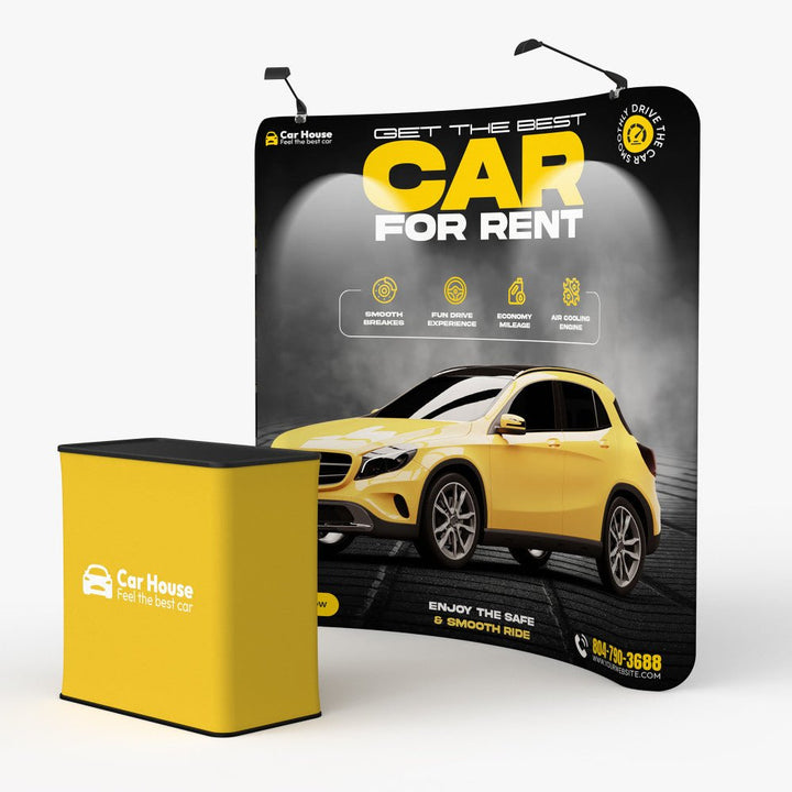 Curved Tension Fabric Display - Printesta
