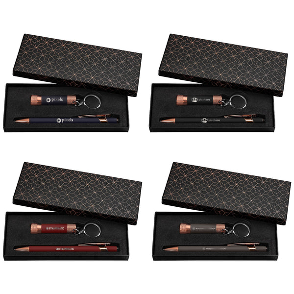 Ellipse & Chroma Rose Gold Geometric Gift Set - Laser - Printesta