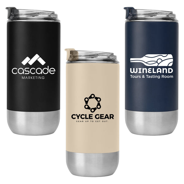 Glacier - 16 oz. Double - Wall Recycled Stainless Steel Tumbler - Printesta
