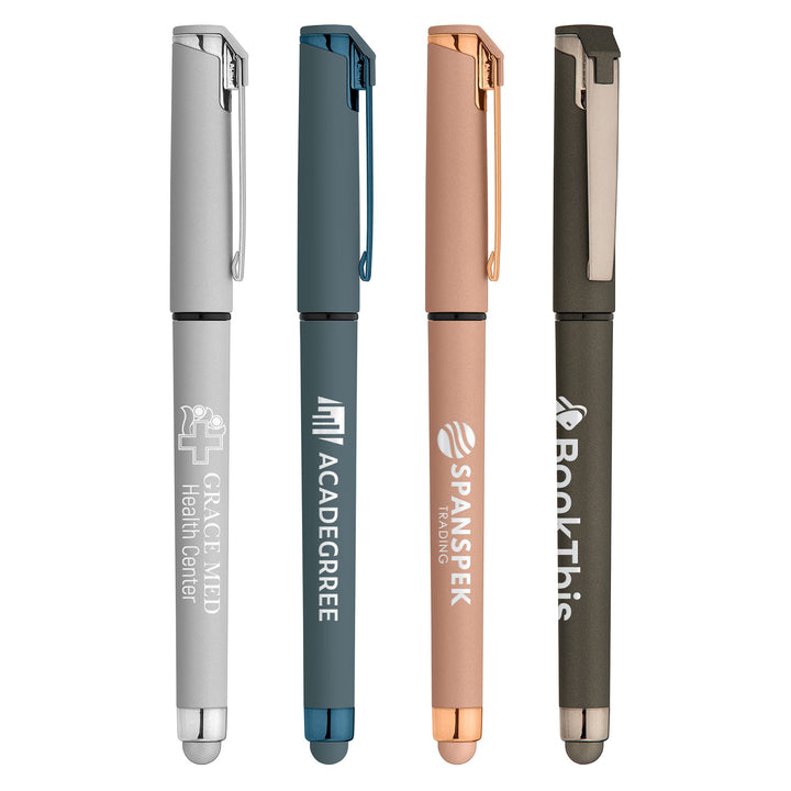 Islander Softy Monochrome Metallic Stylus Gel Pen - Printesta