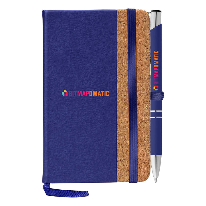 Miller Cork Notebook & Tres - Chic Pen Gift Set - ColorJet - Printesta