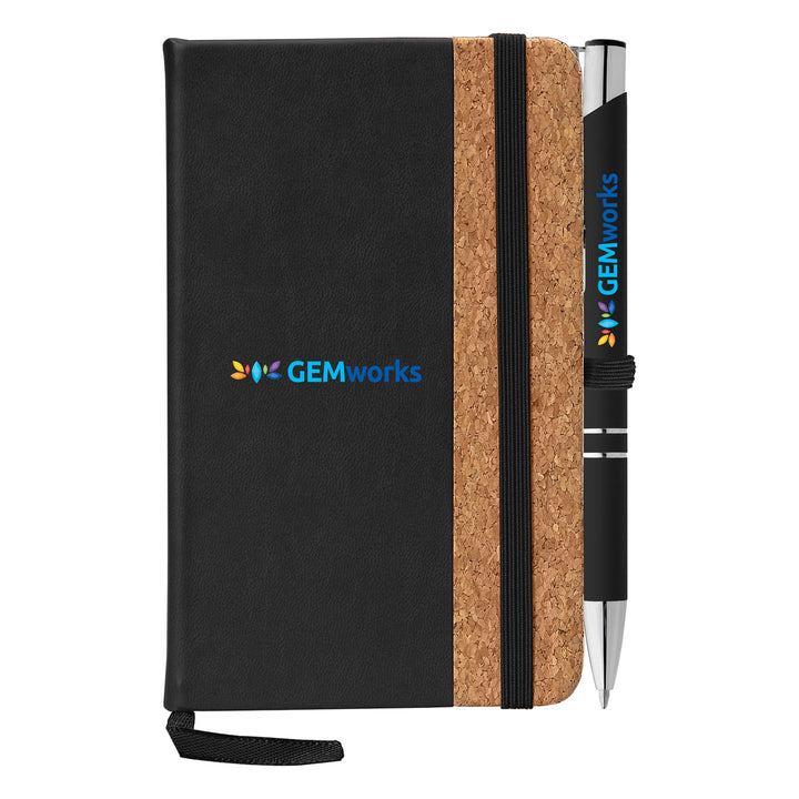 Miller Cork Notebook & Tres - Chic Pen Gift Set - ColorJet - Printesta